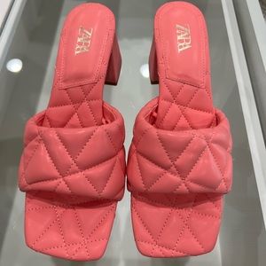 Zara thick heel sandal